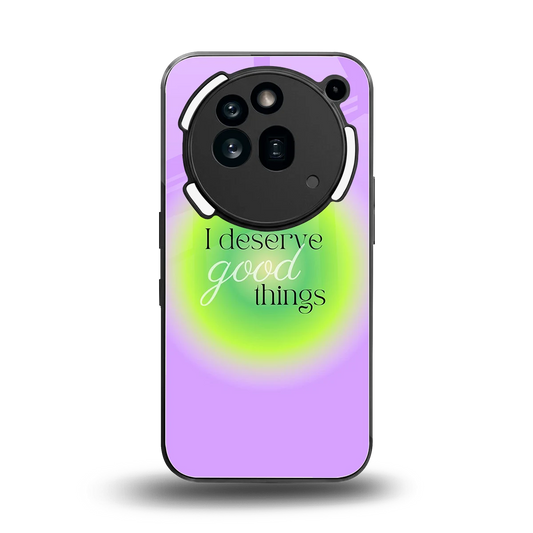 Worthy Glow back phone cover | glass case for nothing phone 3a pro