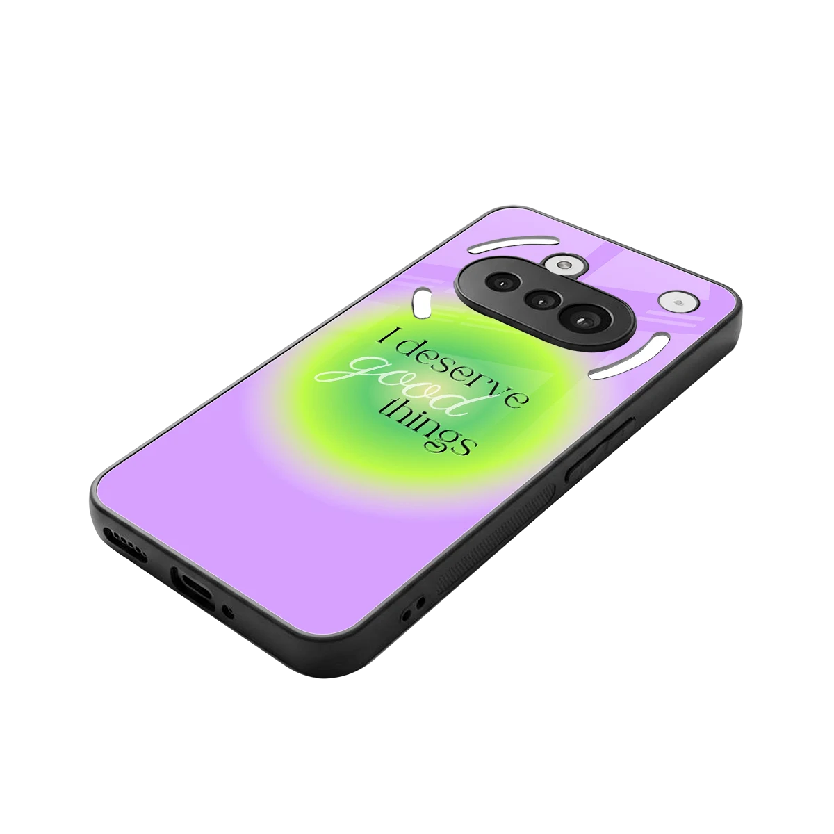 Worthy Glow stylish phone case for nothing phone 3a | glossy glass and slim fit