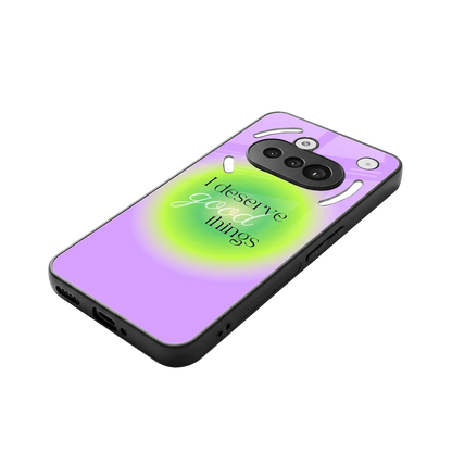 Worthy Glow stylish phone case for nothing phone 3a | glossy glass and slim fit