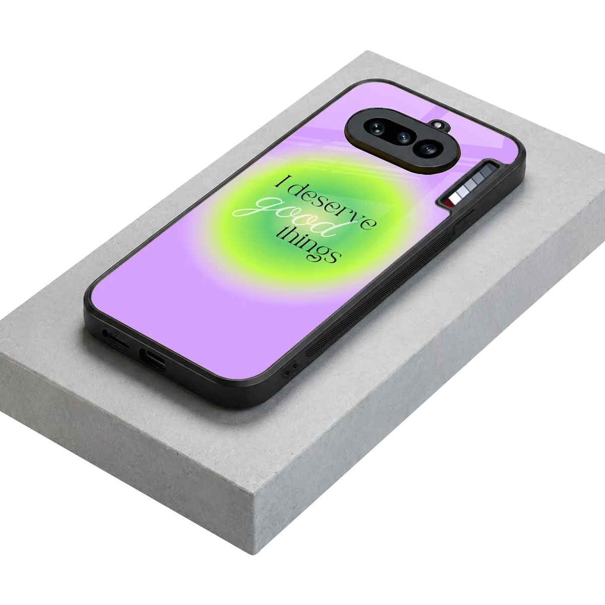 Worthy Glow stylish phone case for nothing phone 4a | glossy glass and slim fit