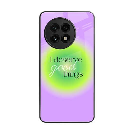 Worthy Glow back phone cover | glass case for oneplus 13r