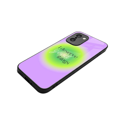 Worthy Glow stylish phone case for oneplus 15r | glossy glass and slim fit