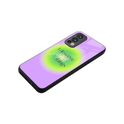 Worthy Glow stylish phone case for oneplus nord 2 | glossy glass and slim fit
