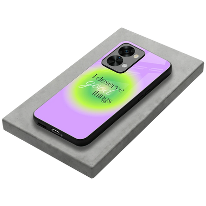 Worthy Glow stylish phone case for oneplus nord 2t | glossy glass and slim fit