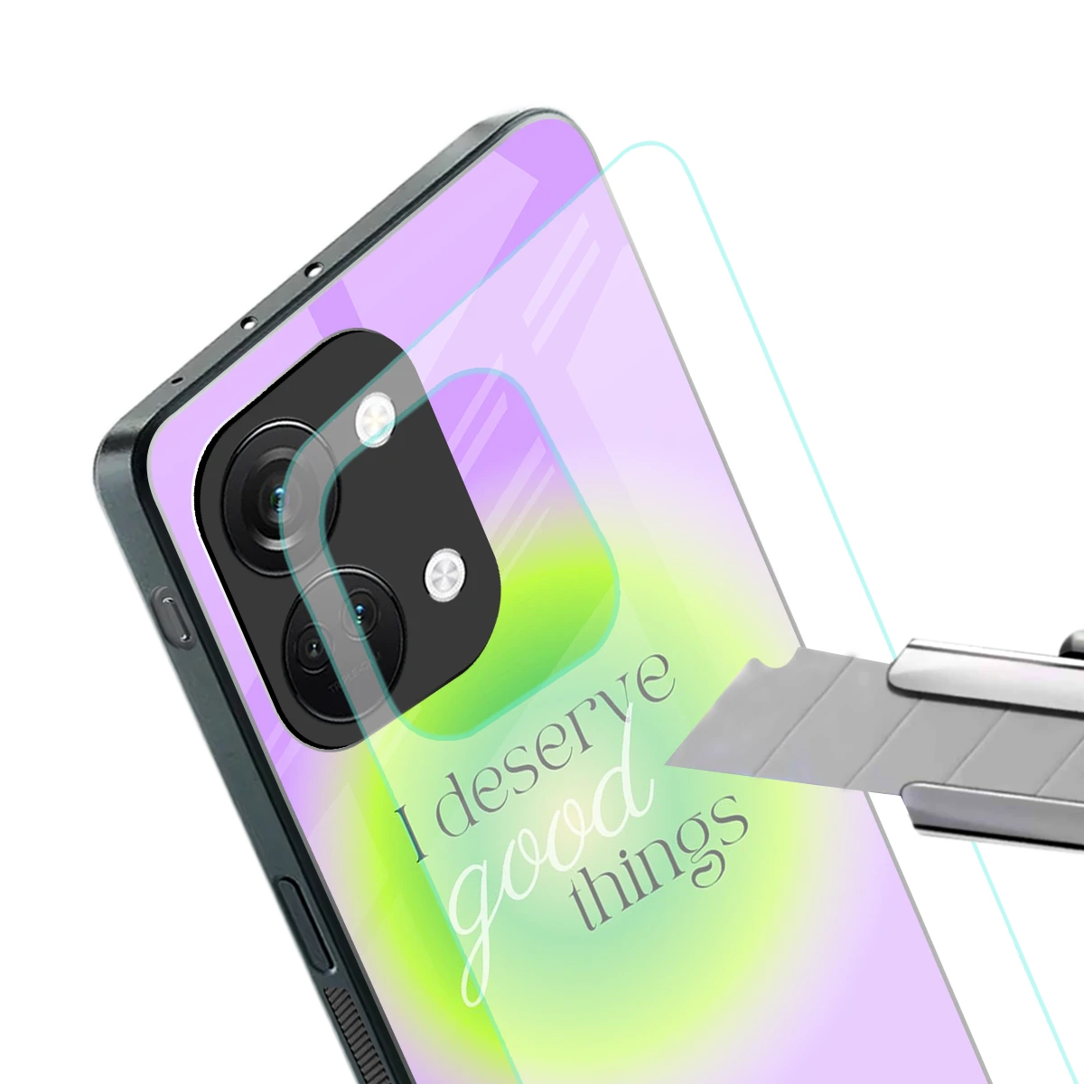 Worthy Glow stylish phone case for oneplus nord 3 | glossy glass and slim fit