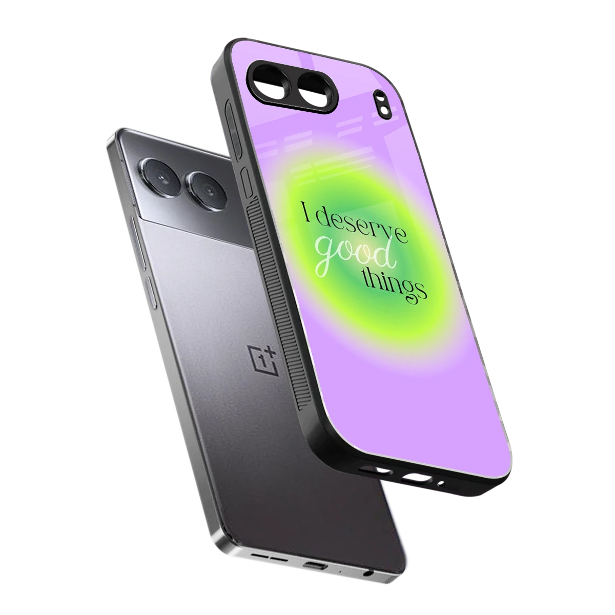 Worthy Glow sleek oneplus nord 4 cover with tempered glass back and TPU edges