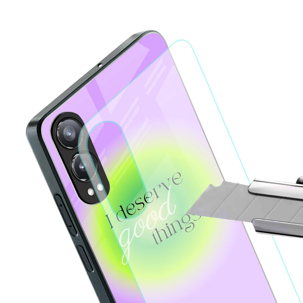 Worthy Glow stylish phone case for oneplus nord ce 4 lite | glossy glass and slim fit