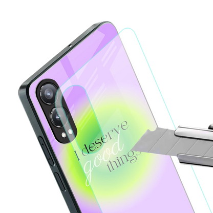 Worthy Glow stylish phone case for oneplus nord ce 4 lite | glossy glass and slim fit