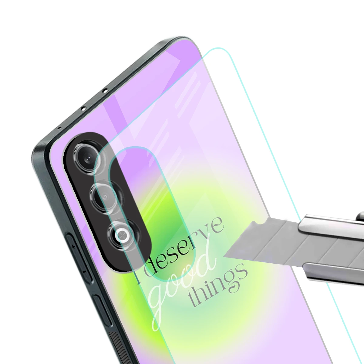 Worthy Glow stylish phone case for oneplus nord ce 4 | glossy glass and slim fit