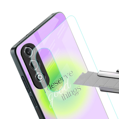 Worthy Glow stylish phone case for oneplus nord ce 4 | glossy glass and slim fit