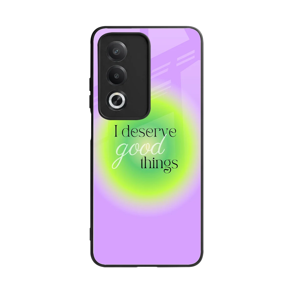 Worthy Glow back phone cover | glass case for oppo a3 pro