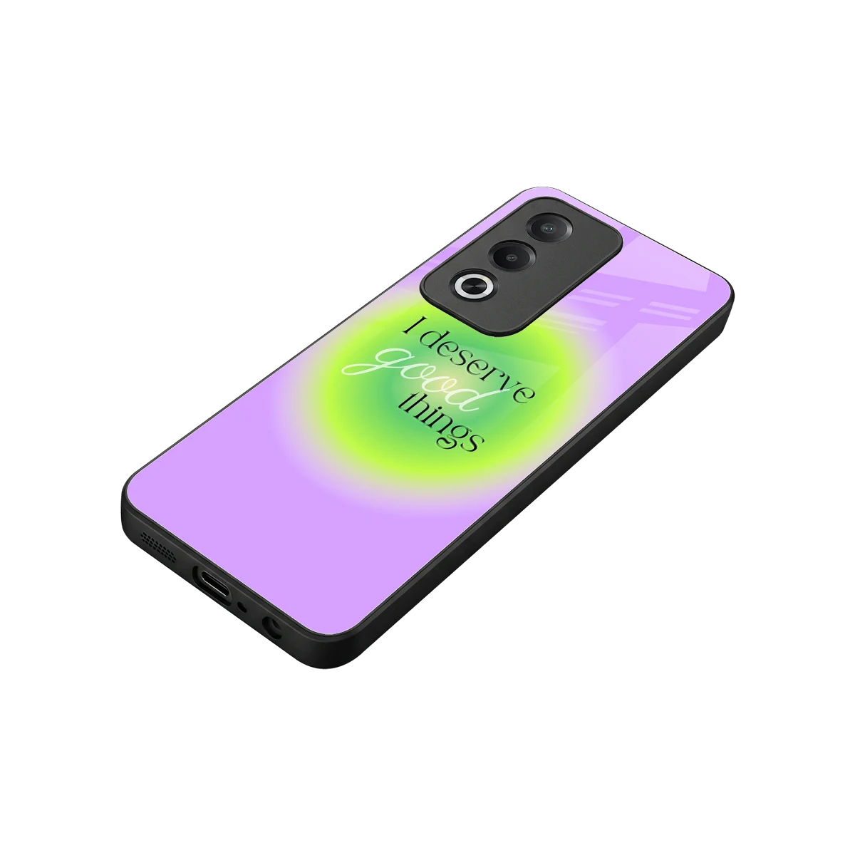 Worthy Glow stylish phone case for oppo a3 pro | glossy glass and slim fit