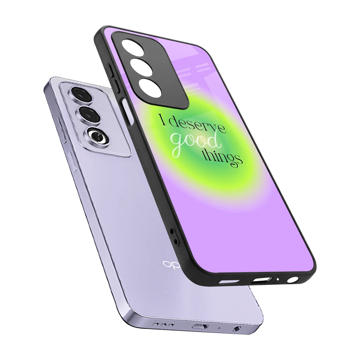 Worthy Glow sleek oppo a3 pro cover with tempered glass back and TPU edges