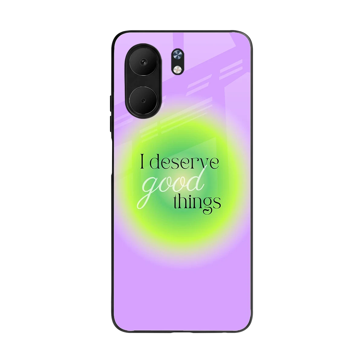 Worthy Glow back phone cover | glass case for oppo a5x 5g