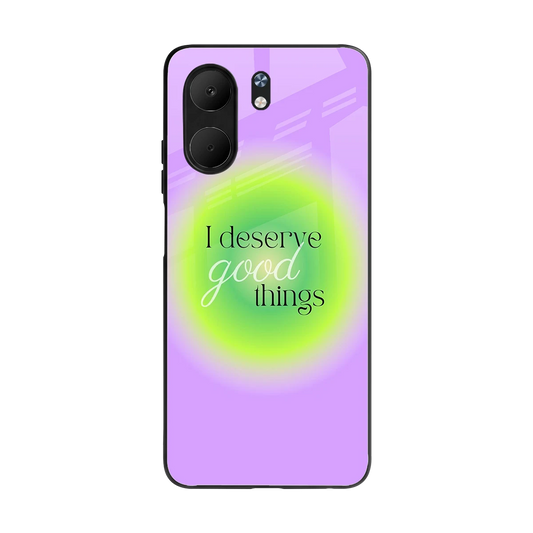 Worthy Glow back phone cover | glass case for oppo a5x 5g