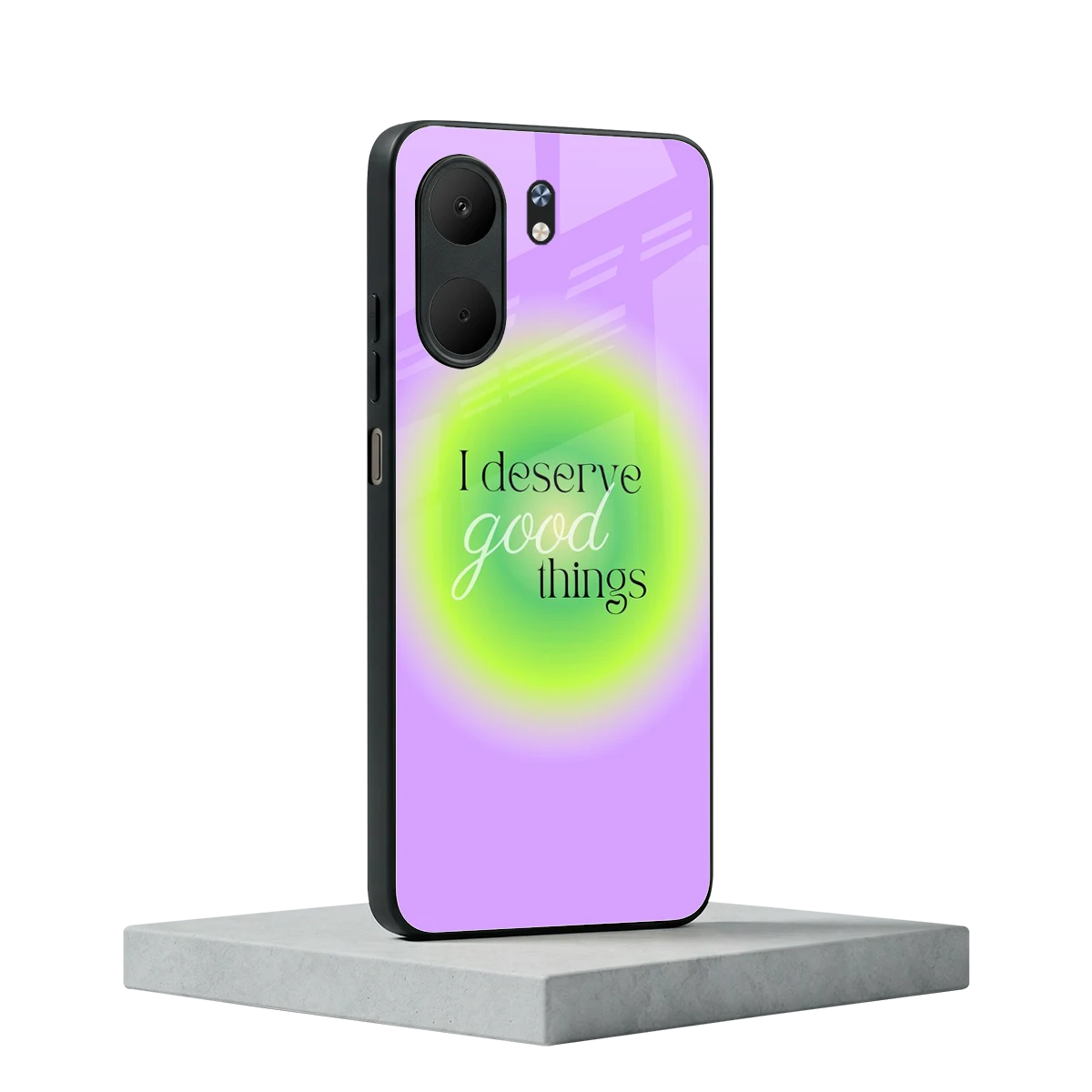 Worthy Glow oppo a5x 5g mobile cover | shockproof glass phone case