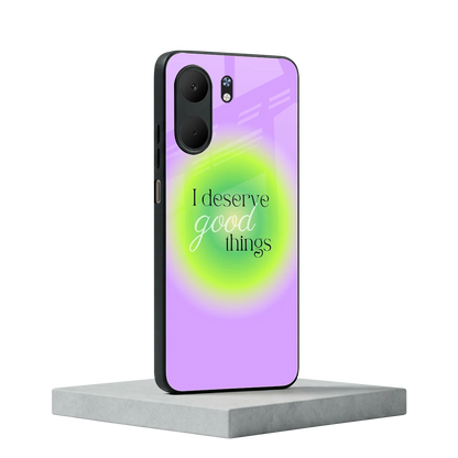 Worthy Glow oppo a5x 5g mobile cover | shockproof glass phone case