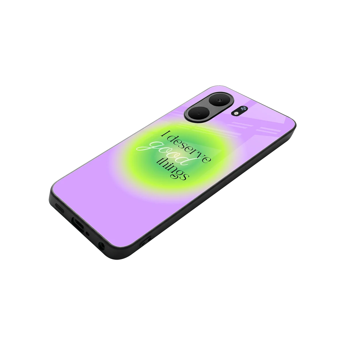 Worthy Glow stylish phone case for oppo a5x 5g | glossy glass and slim fit