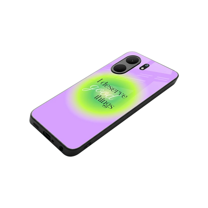 Worthy Glow stylish phone case for oppo a5x 5g | glossy glass and slim fit