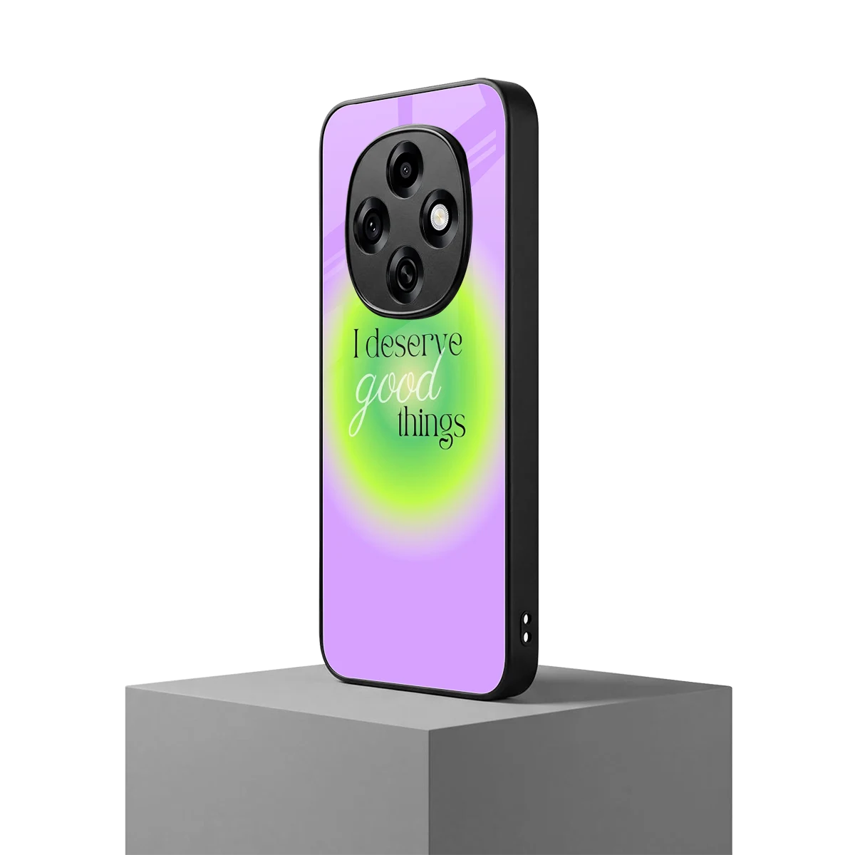 Worthy Glow oppo f31 pro 5g mobile cover | shockproof glass phone case