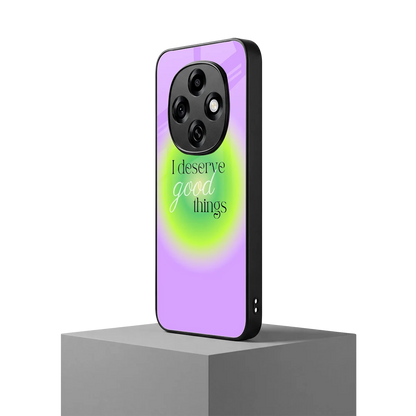Worthy Glow oppo f31 pro 5g mobile cover | shockproof glass phone case