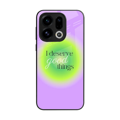 Worthy Glow back phone cover | glass case for oppo find x9