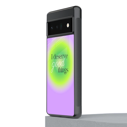 Worthy Glow stylish phone case for google pixel 6 pro | glossy glass and slim fit