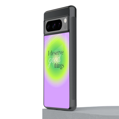 Worthy Glow stylish phone case for google pixel 8 pro | glossy glass and slim fit