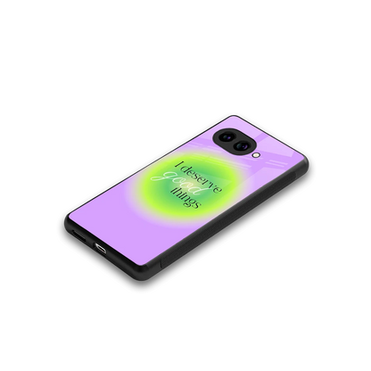 Worthy Glow stylish phone case for google pixel 10a | glossy glass and slim fit