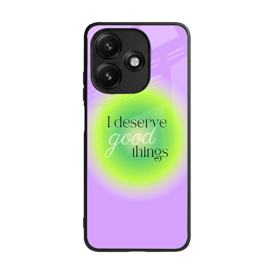 Worthy Glow back phone cover | glass case for redmi 12 5g