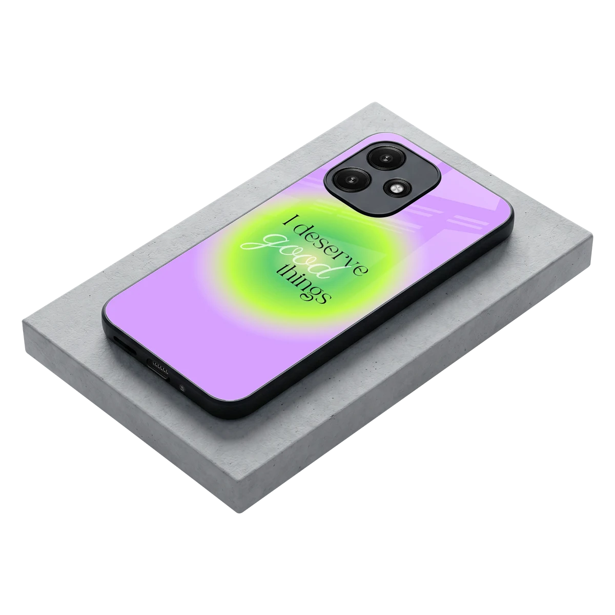 Worthy Glow stylish phone case for redmi 12 5g | glossy glass and slim fit