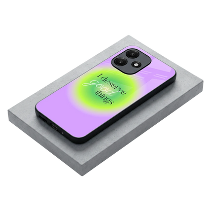 Worthy Glow stylish phone case for redmi 12 5g | glossy glass and slim fit