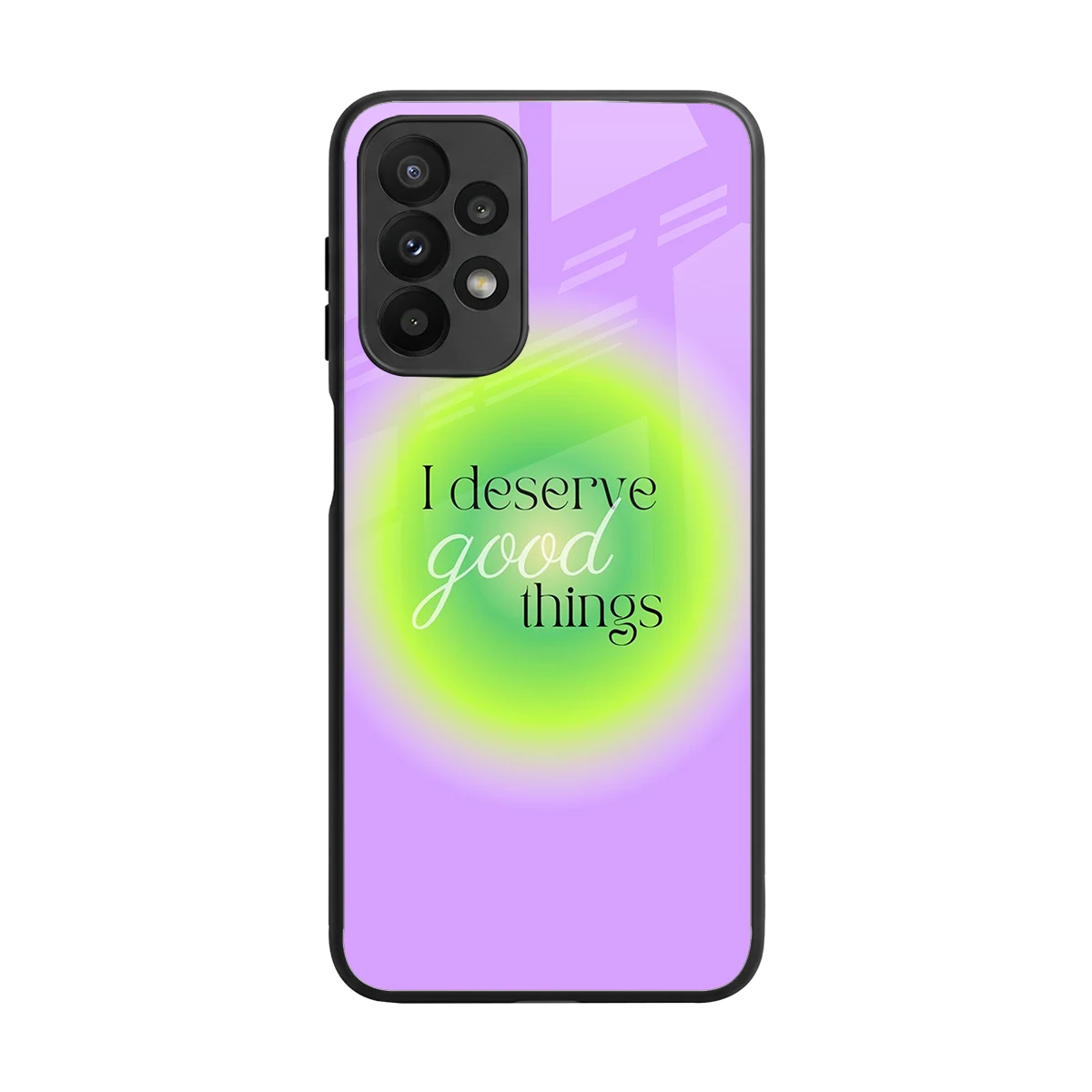 Worthy Glow back phone cover | glass case for samsung galaxy a23