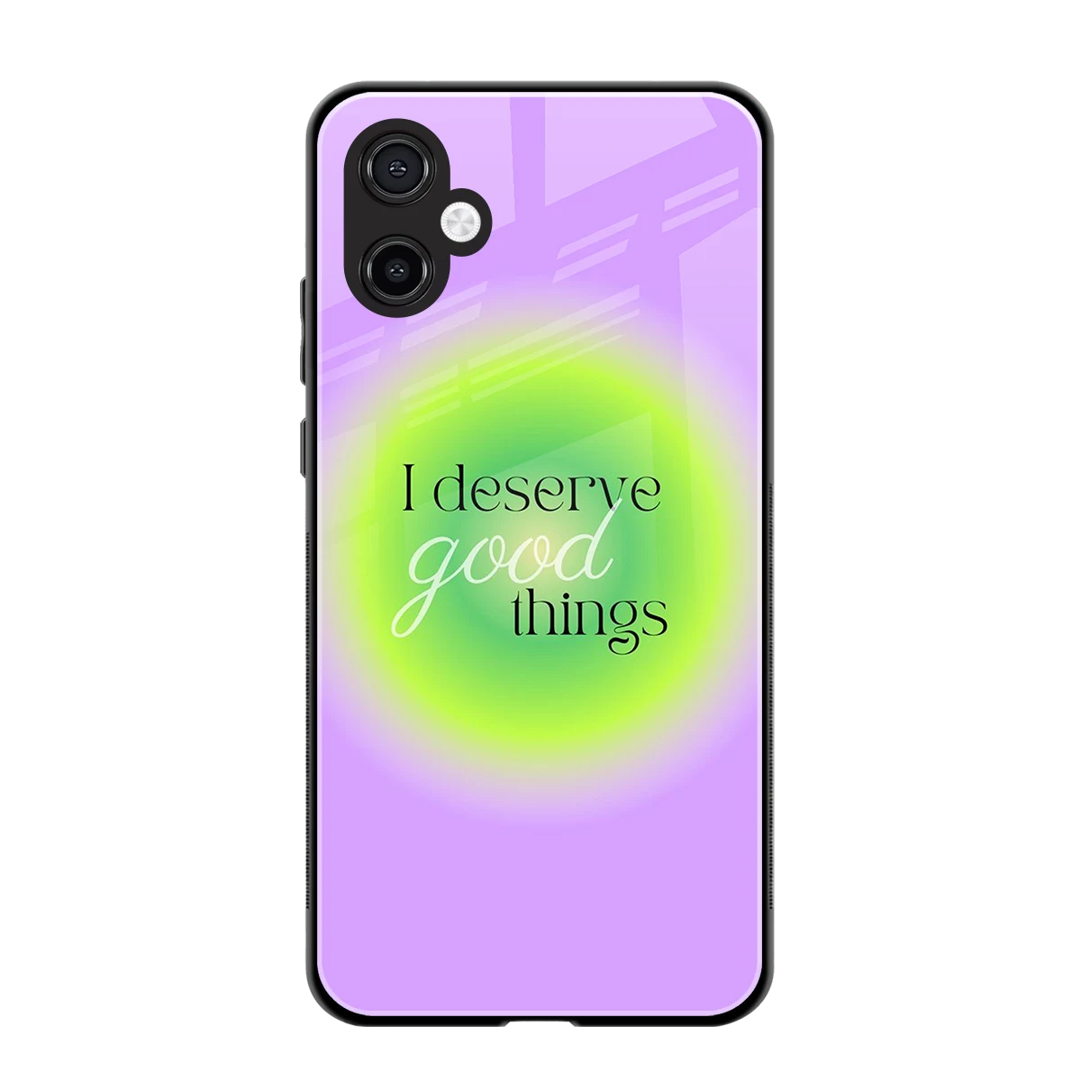 Worthy Glow back phone cover | glass case for samsung galaxy a06 5g