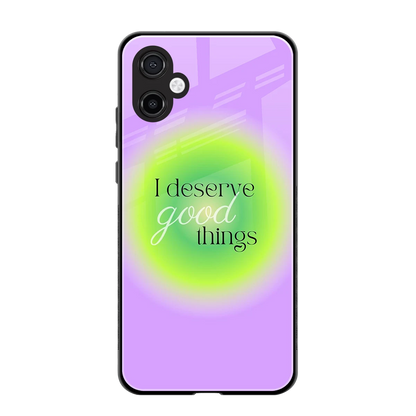 Worthy Glow back phone cover | glass case for samsung galaxy a06 5g