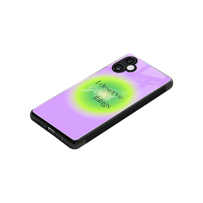 Worthy Glow stylish phone case for samsung galaxy a06 5g | glossy glass and slim fit