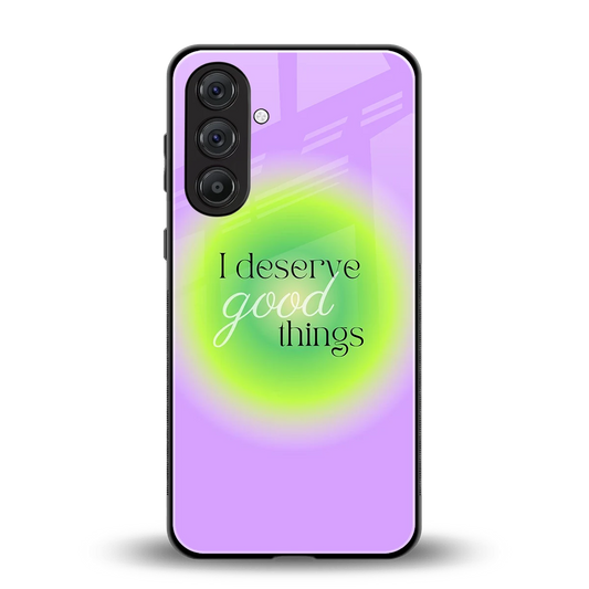 Worthy Glow back phone cover | glass case for samsung galaxy m36 5g