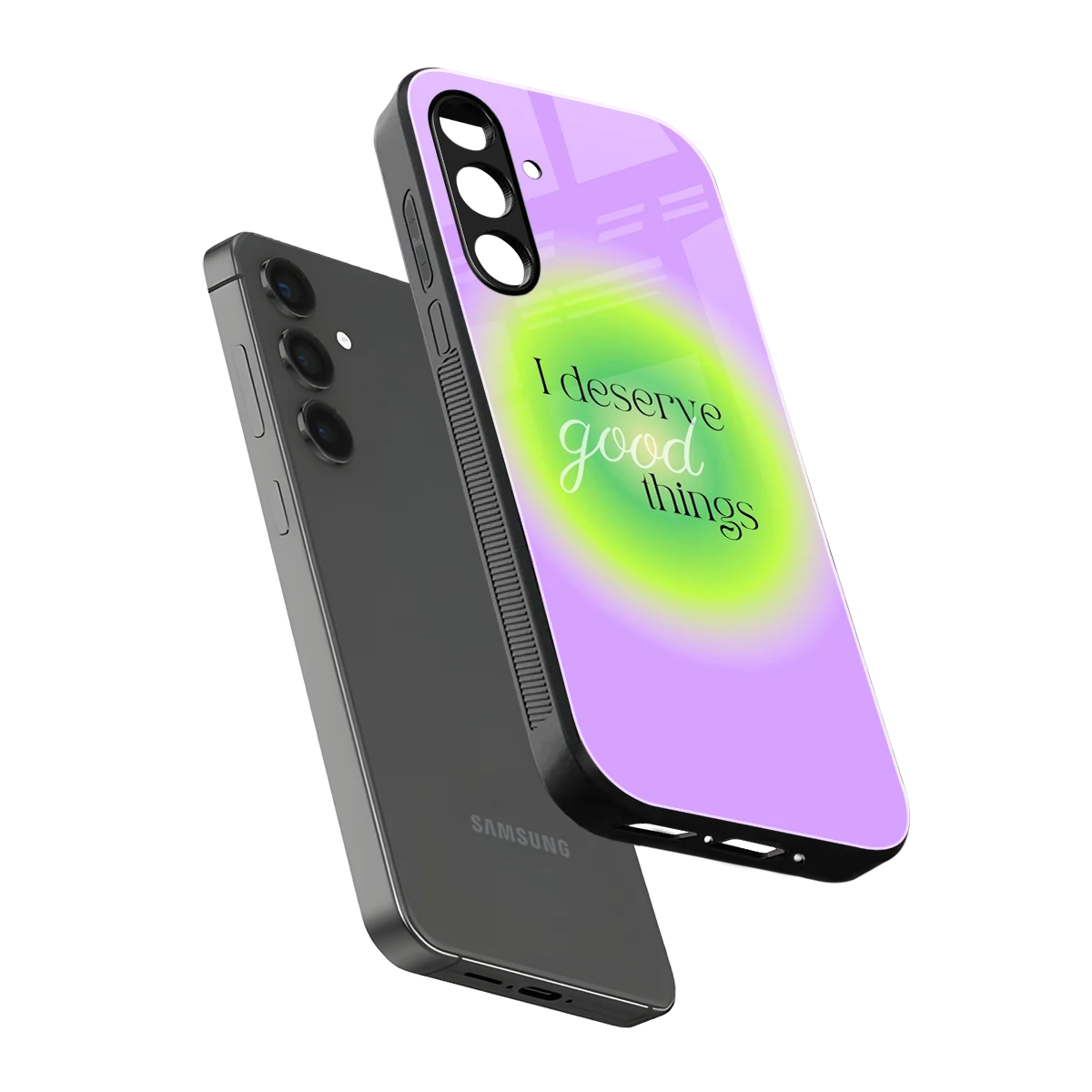Worthy Glow sleek samsung galaxy a16 5g cover with tempered glass back and TPU edges