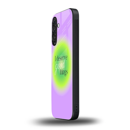 Worthy Glow samsung galaxy a36 5g mobile cover | shockproof glass phone case