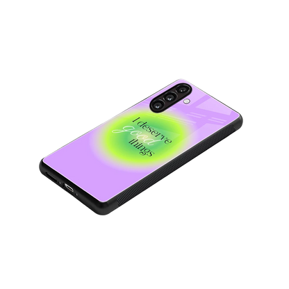 Worthy Glow stylish phone case for samsung galaxy a16 5g | glossy glass and slim fit