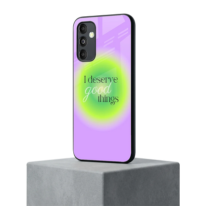Worthy Glow samsung galaxy m14 5g mobile cover | shockproof glass phone case