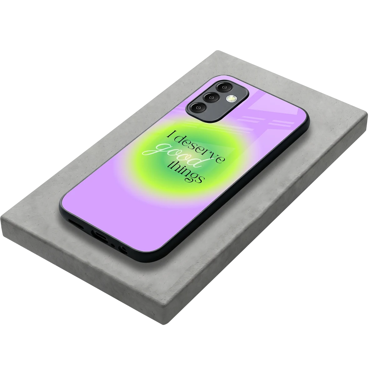 Worthy Glow stylish phone case for samsung galaxy m14 5g | glossy glass and slim fit