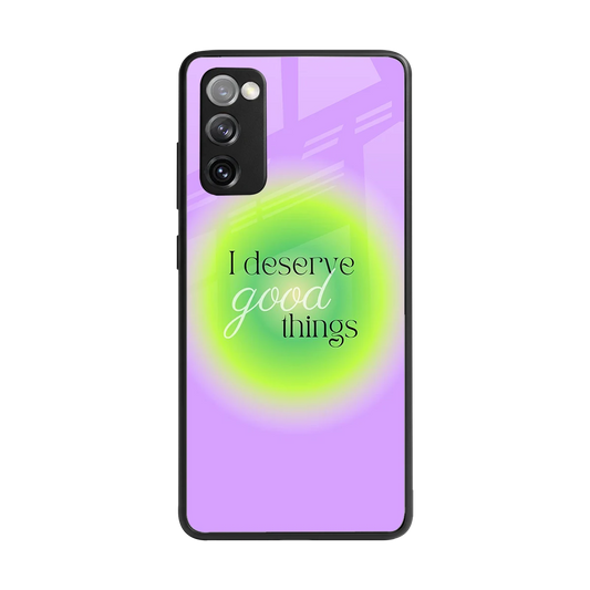 Worthy Glow back phone cover | glass case for samsung galaxy s20 fe