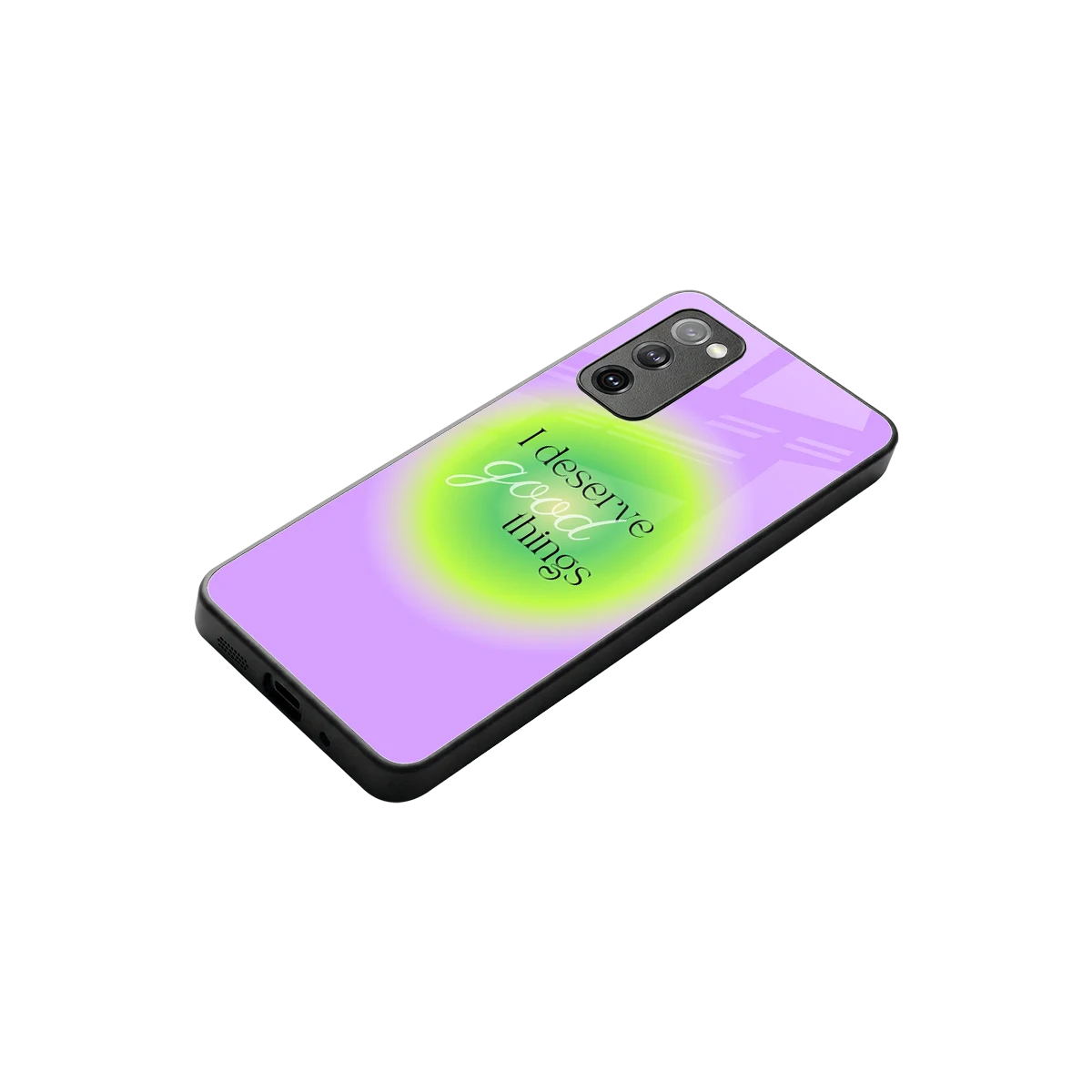 Worthy Glow stylish phone case for samsung galaxy s20 fe | glossy glass and slim fit