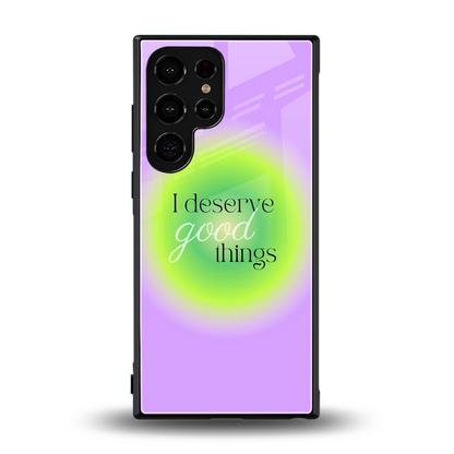 Worthy Glow back phone cover | glass case for samsung galaxy s24 ultra