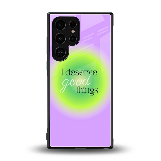 Worthy Glow back phone cover | glass case for samsung galaxy s24 ultra