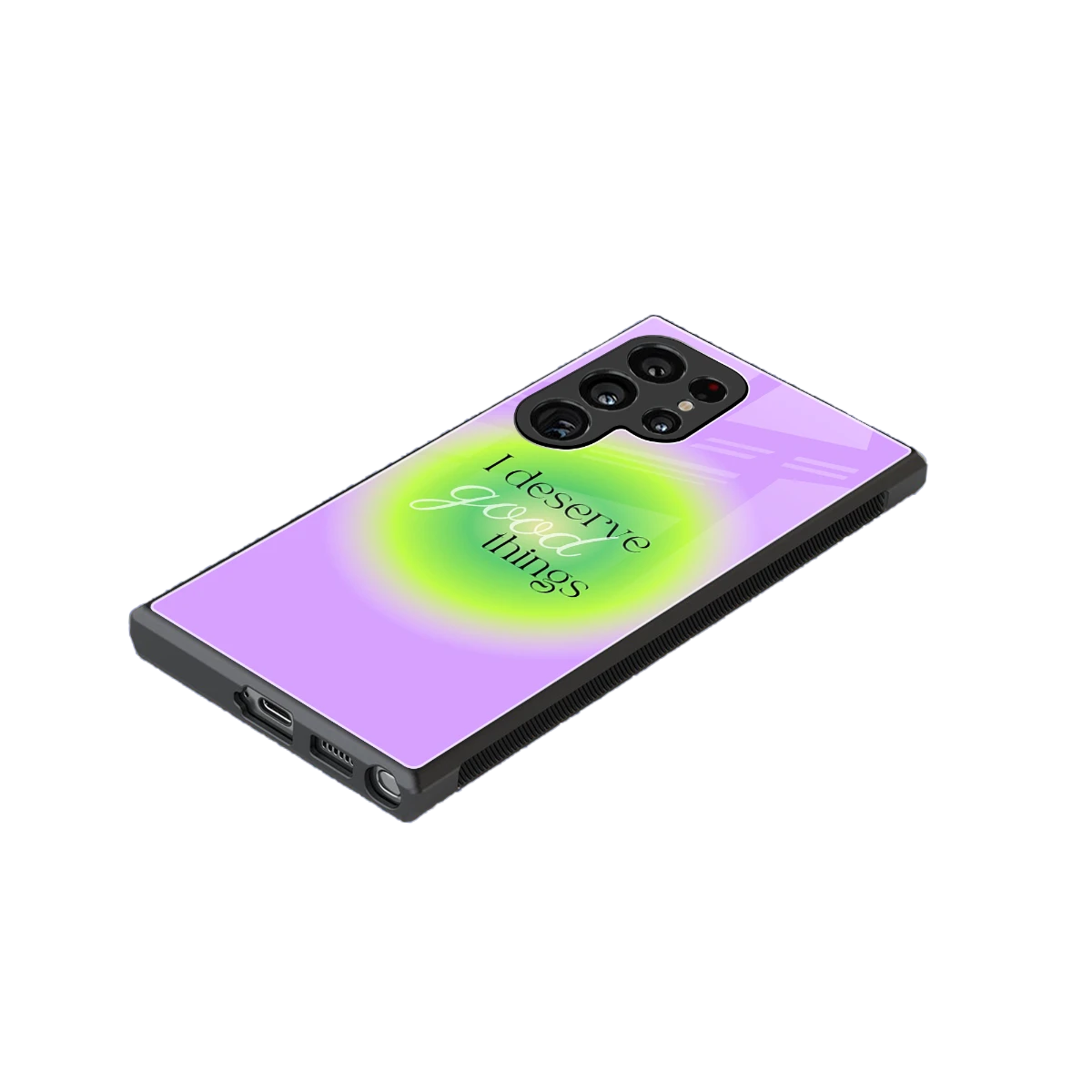Worthy Glow stylish phone case for samsung galaxy s24 ultra | glossy glass and slim fit