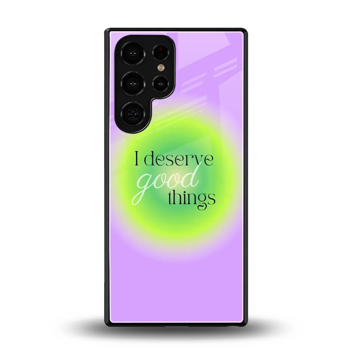 Worthy Glow back phone cover | glass case for samsung galaxy s25 ultra