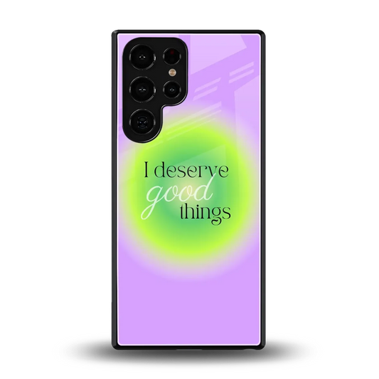 Worthy Glow back phone cover | glass case for samsung galaxy s25 ultra