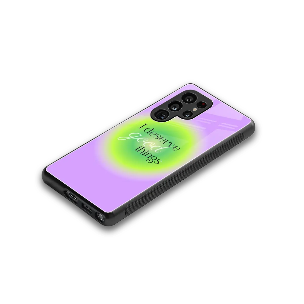 Worthy Glow stylish phone case for samsung galaxy s25 ultra | glossy glass and slim fit